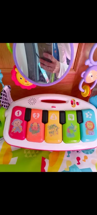 Manta de juegos con piano para bebé