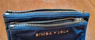 Monedero BIMBA Y LOLA azul verdoso y dorado
