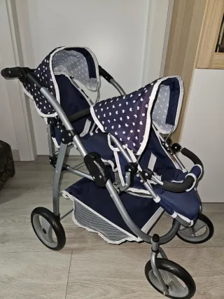 Carrito de muñecas doble