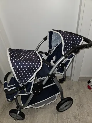 Carrito de muñecas doble