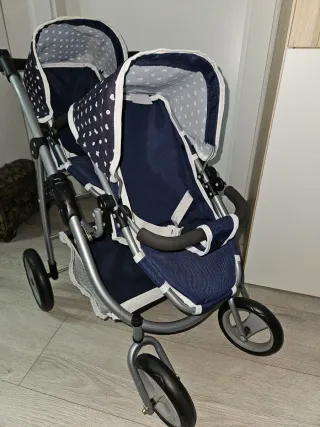 Carrito de muñecas doble