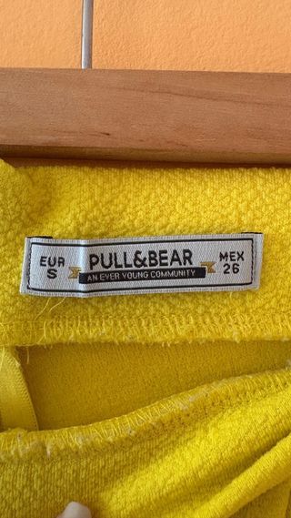 Falda pantalón amarilla