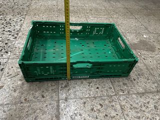 Caja Plegable Verde Plástico