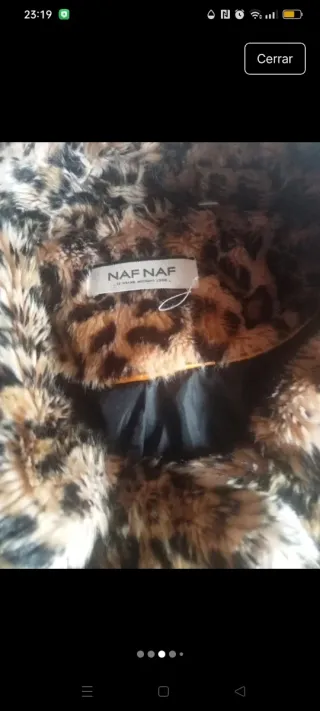 Chaquetón leopardo NAF NAF Talla 38