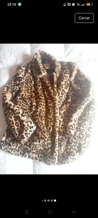 Chaquetón leopardo NAF NAF Talla 38