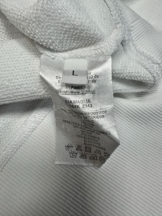 Pinko Canotta Bianca con Pietre