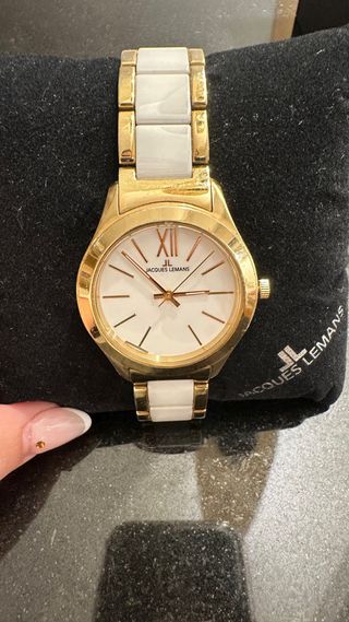Reloj Jacques Lemans Oro y Blanco