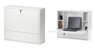 Escritorio Metálico Colgante Ikea PS Beige.