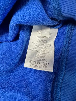 Pinko canotta blu con pietre