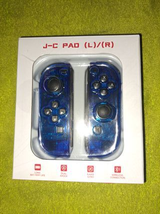 J-C PAD (L)/(R) Joy-Cons Transparente Azul