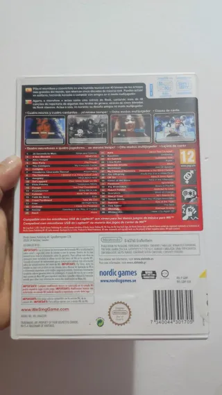 2 Videojuegos Wii Just Dance 2018 y We sing rock