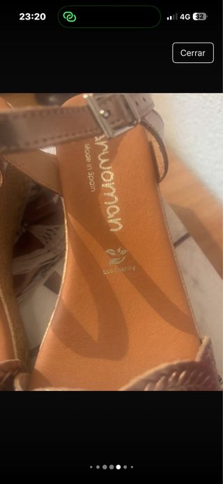 Sandalias cuña Sparwoman marrón y dorado