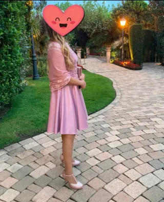 Vestido de fiesta rosa