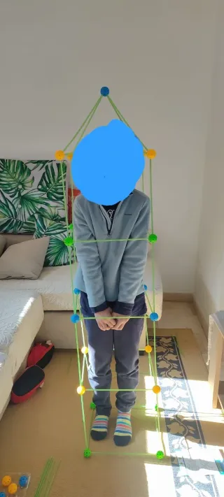 Juego construcción bolas y varillas d 87 piezas