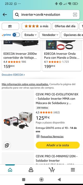 Soldador Inverter Cevik Evolution  Usado 4 veces