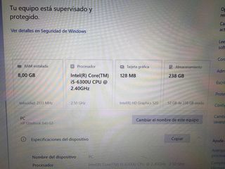 Portátil HP Plata y Negro