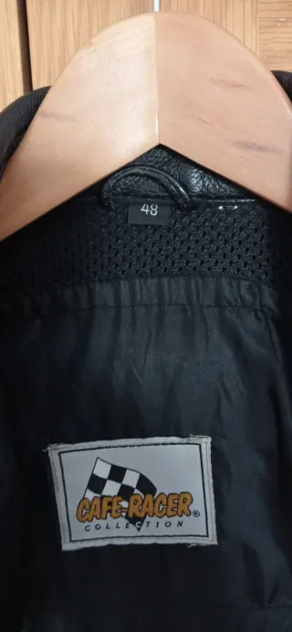 Chaqueta de cuero para moto talla 48