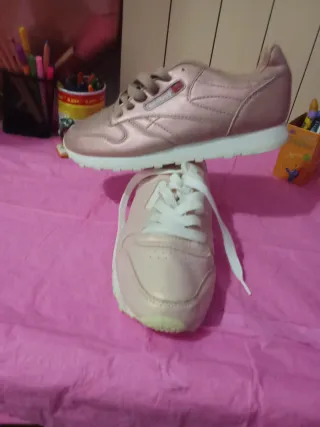 Zapatillas Reebok Clásicas Rosa Dorado