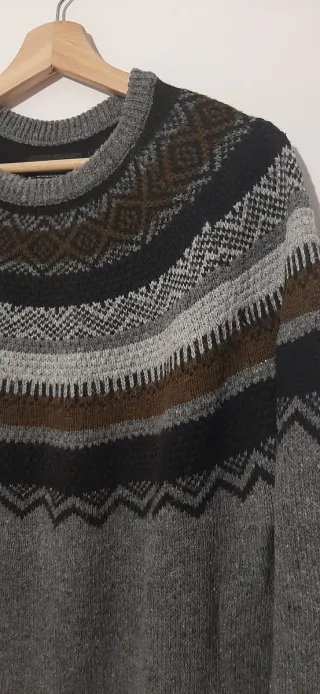 Jersey de punto con estampado Fair Isle