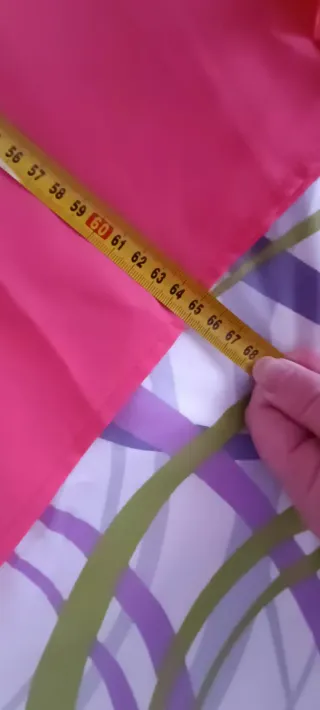 Blusa fucsia con volantes