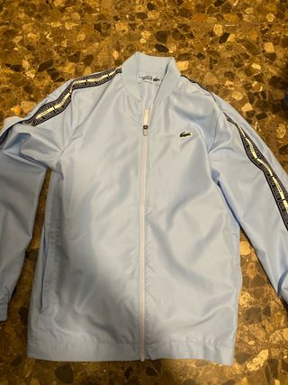 Chaqueta deportiva Lacoste azul verdadera