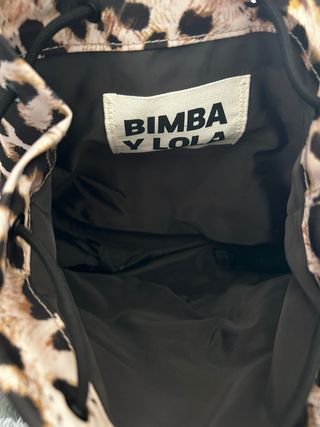 Mini saco Bimba y Lola estampado leopardo