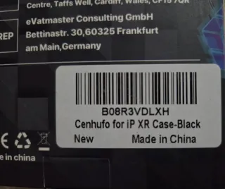 Funda CENHUFO 360° iPhone Xr Negra sin estrenar