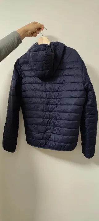 Abrigo acolchado azul hombre