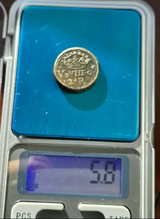 Moneda 2 Reales Luis XIII Francia