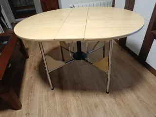 Mesa extensible madera y metal