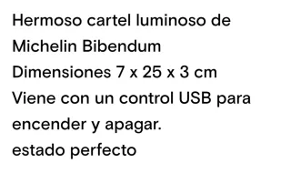 N 29 Cartel Luminoso Michelin