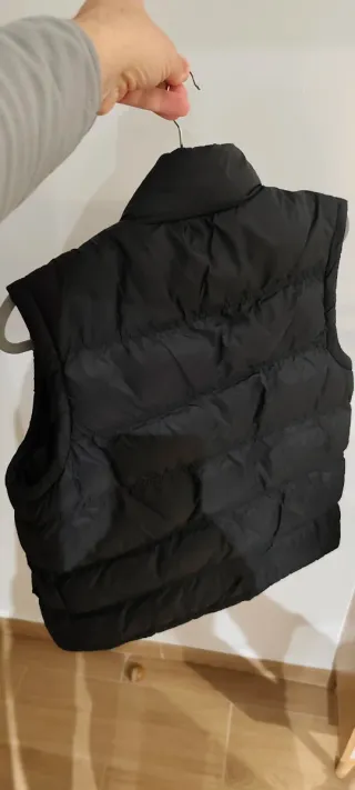 Chaleco acolchado hombre negro