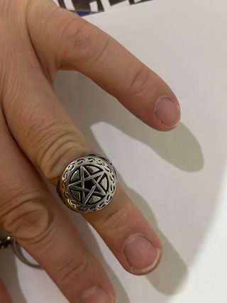 Anello con stella argento