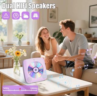 NUEVO Reproductor CD Portátil Bluetooth