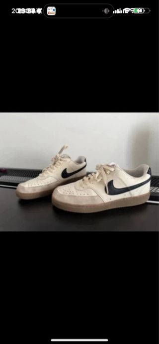 Zapatillas Nike Court Vision Beige T40.5