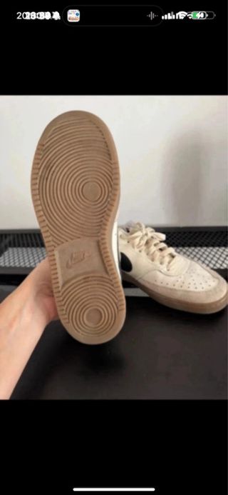 Zapatillas Nike Court Vision Beige T40.5