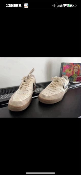 Zapatillas Nike Court Vision Beige T40.5