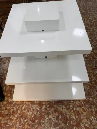 Góndola expositora blanca