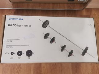 Mancuerna pesas discos barra