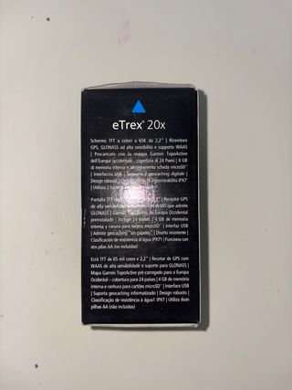 GPS Garmin eTrex 20x casi nuevo