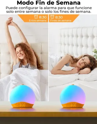 LIORQUE Despertador Luz Natural Amanecer