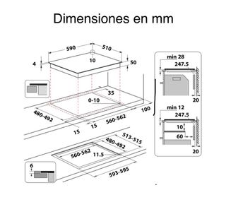 Placa inducción Whirlpool WS B4760 con desperfecto