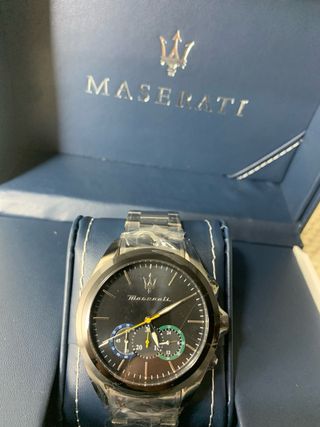 Reloj Maserati Negro y Plateado