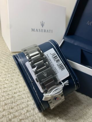 Reloj Maserati Negro y Plateado