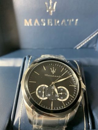 Reloj Maserati Negro y Plateado