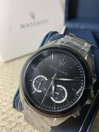 Reloj Maserati Negro y Plateado