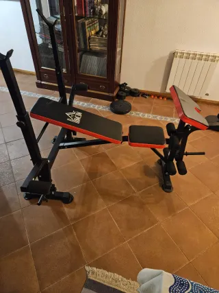 Banco de pesas multifuncional