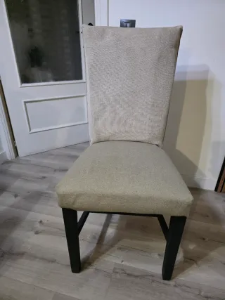 Sillas de Salón beige y negras