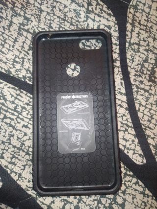 Funda protectora híbrida doble capa roja