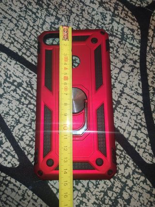 Funda protectora híbrida doble capa roja